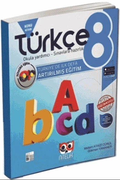 NİTELİK 8.SINIF ARTIRILMIŞ TÜRKÇE KONU KİTABI ürün görseli 1