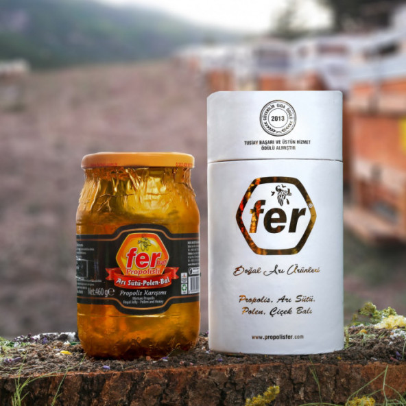 FER ÖZEL ARI SÜTÜ BAL POLEN PROPOLİS KARIŞIMI 460 GR ürün görseli 1