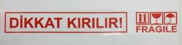DIKKAT KIRILIR BASKILI KOLI BANTI 45x100mt. - Resim 2