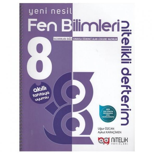 8.Sınıf Yeni Nesil Defter Fen Bilimleri Nitelikli ürün görseli 1
