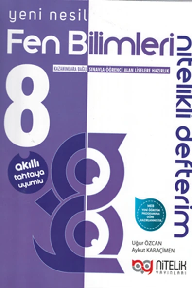 NİTELİK 8.SINIF AKILLI DEFTER FEN BİLİMLERİ YENİ NESİL NİTELİKLİ ürün görseli 1