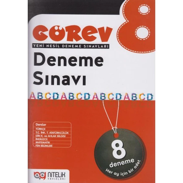NİTELİK 8.SINIF GÖREV 8 DENEME ürün görseli 1