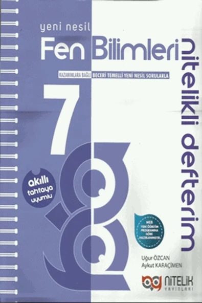 NİTELİK 7.SINIF AKILLI DEFTER FEN BİLİMLERİ YENİ NESİL NİTELİKLİ ürün görseli 1