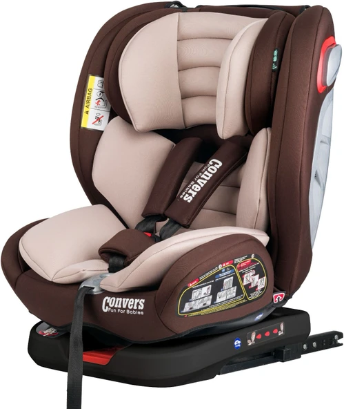 Convers Airmax 360  Dönebilen Isofixli 0-36 kg Oto Koltuğu Bej ürün görseli 1