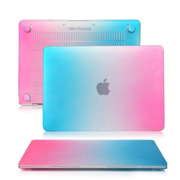 MacBook Pro Kılıf A1707 A1990 ile Uyumlu Koruyucu Kılıf Rainbow ürün görseli 1