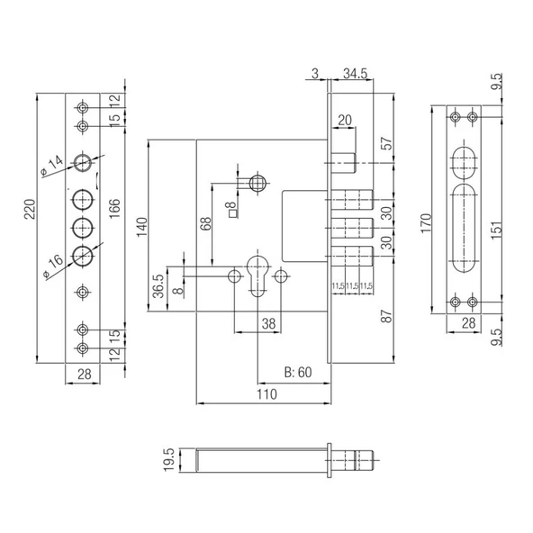 Yale Monoblok Emniyet Kilidi - Resim 2