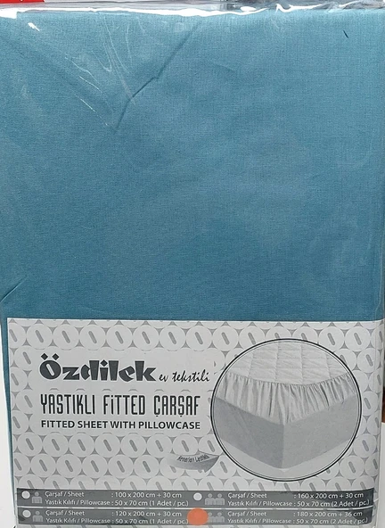 Özdilek Colourist Fitted Lastikli Çift Kişilik Çarşaf Seti (160x200)-Maldiv ürün görseli 1