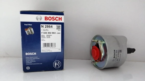 BOSCH YAKIT FİLTRESİ COURİER CONNECT BMAX FİESTA IV CMAX FOCUS III SMAX GALAXY MONDEO IV VOLVO C30 S40 S50 S60 ürün görseli 1