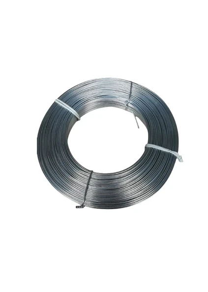 Galvaniz Çit Germe (Gergi) Teli 3 mm Kalınlığında 2,50 Kg, (Yaklaşık 50 metre) ürün görseli 1