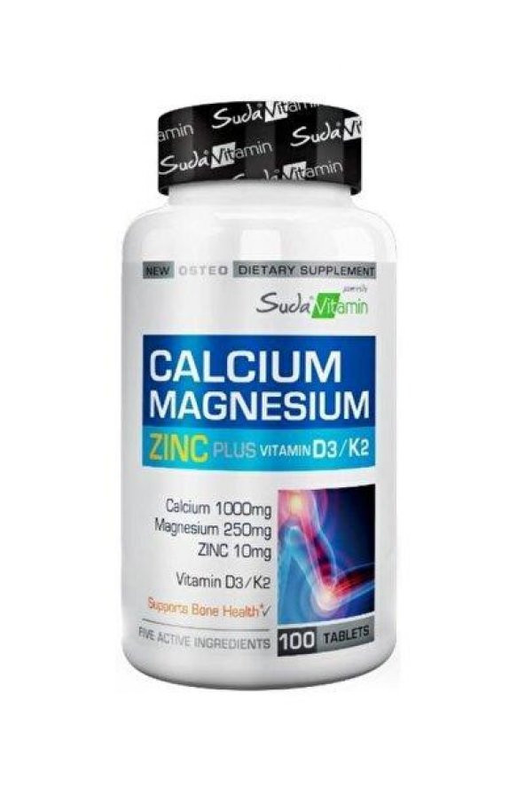 Suda Vitamin Calcium Magnesium Zinc D3 K2 100 Tablet 8681571352044 ürün görseli 1