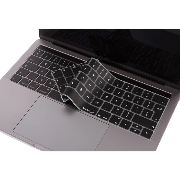 MacBook Pro Klavye Koruyucu Silikon UK-EU Düzen İnce Yıkanabilir 13-15 inç Touch Bar Uyumlu ürün görseli 1