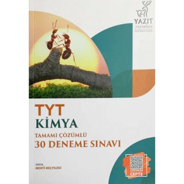 YAZIT YKS TYT KİMYA TAMAMI ÇÖZÜMLÜ 30 DENEME SINAVI *YENİ* ürün görseli 1