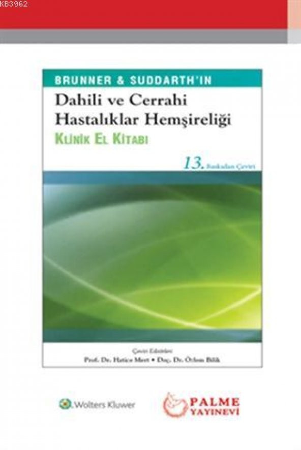 Dahili Ve Cerrahi Hastalıklar Hemşireliği Klinik El Kitabı - Palme ürün görseli 1