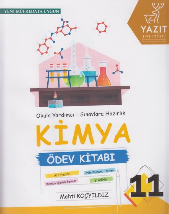 YAZIT 11.SINIF KİMYA ÖDEV KİTABI *YENİ* ürün görseli 1