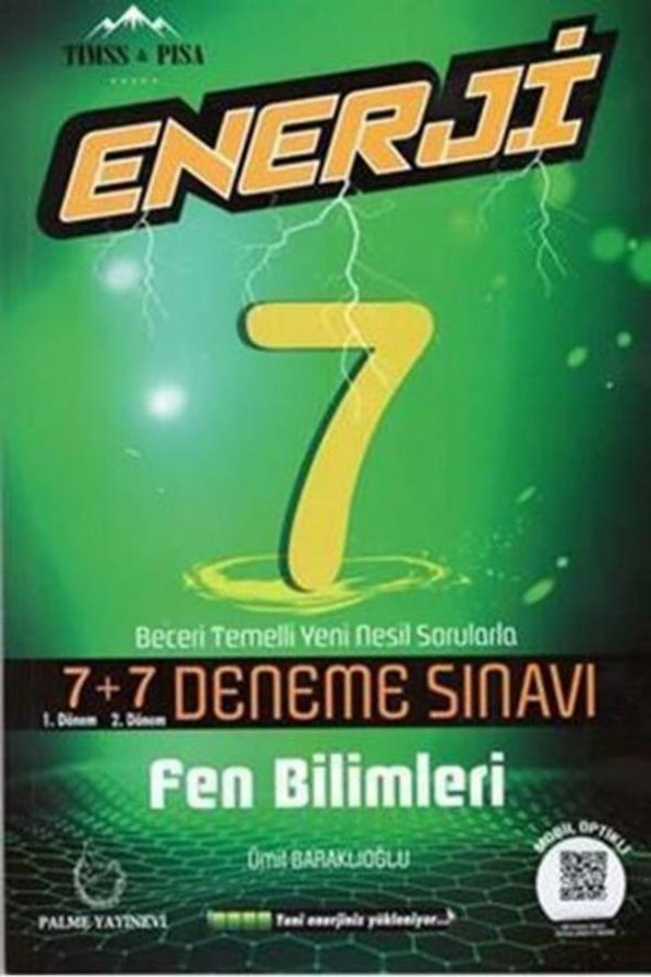 Palme 7.sınıf Enerji Fen Bilimleri 7+7 Deneme Sınavı ürün görseli 1