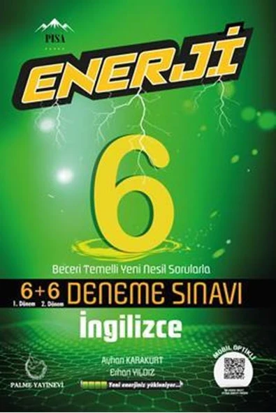 PALME 6.SINIF ENERJİ İNGİLİZCE 6+6 DENEME SINAVI ürün görseli 1