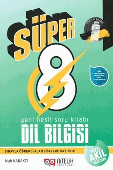 NİTELİK 8.SINIF YENİ NESİL SÜPER DİL BİLGİSİ SORU KİTABI ürün görseli 1