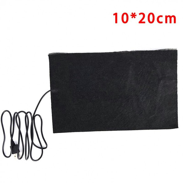 Usb Termal Isıtıcı Ped Karbon Fiber 5v Isıtmalı Giyim Evcil Ve Kafes Hayvanları Arı Kovanı Isıtma 10x20 ürün görseli 1