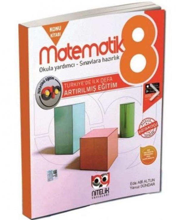 Nitelik 8.sınıf Artırılmış Matematik Konu Kitabı *yeni* ürün görseli 1