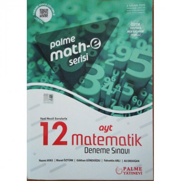 Palme Math-e Serisi Ayt Matematik 12 Deneme Sınavı ürün görseli 1