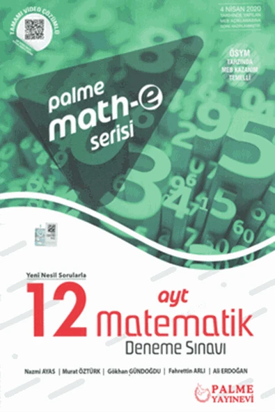 PALME MATH-E SERİSİ AYT MATEMATİK 12 DENEME SINAVI EKSTRA - Resim 2