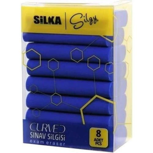 Silka Curved Sınav Silgisi 8'li ürün görseli 1