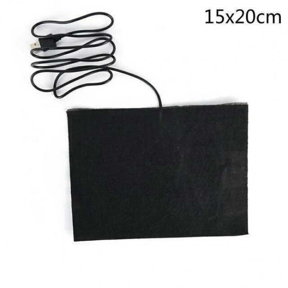 Usb Termal Isıtıcı Ped Karbon Fiber 5v sıtmalı Giyim Evcil Ve Kafes Hayvanları Arı Kovanı Isıtma 15x20 ürün görseli 1