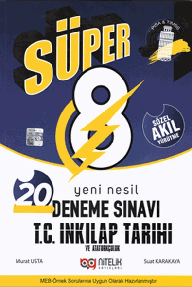 NİTELİK 8.SINIF DENEME YENİ NESİL SÜPER İNKILAP TARİHİ VE ATATÜRKÇÜLÜK ürün görseli 1