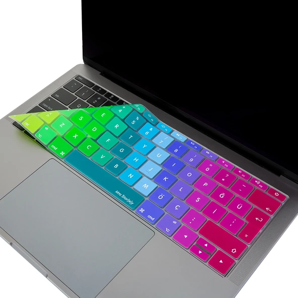 MacBook Klavye Koruyucu Türkçe Q A1708 A1534 Silikon Ultra İnce Dazzle ürün görseli 1