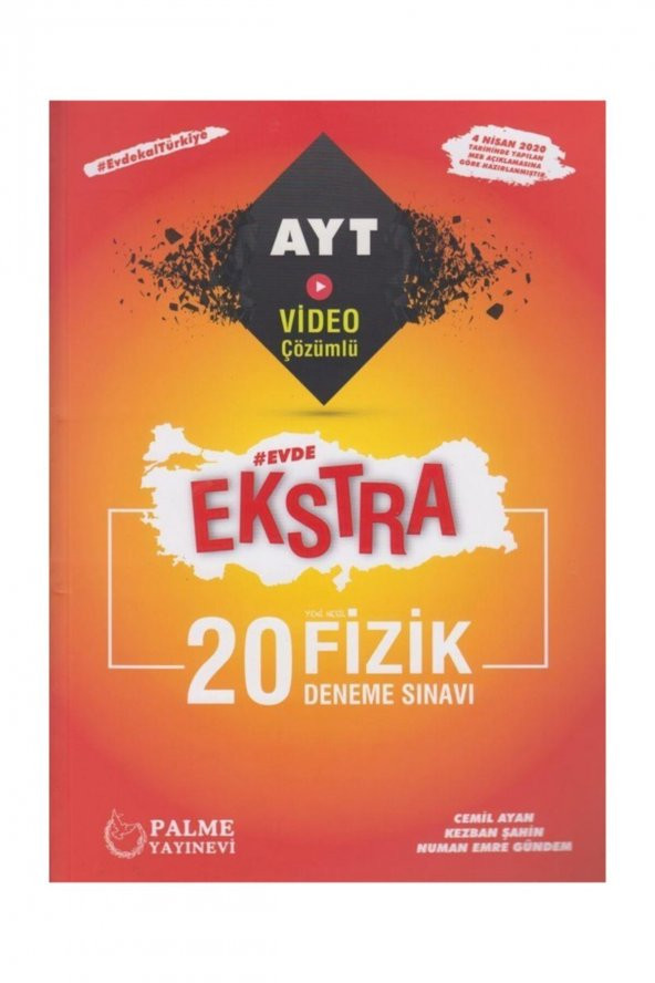 Palme Yks Ayt Ekstra Fizik 20 Deneme Sınavı *yeni* ürün görseli 1