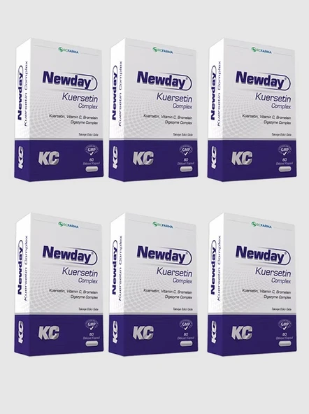 Newday Kuersetin Complex 60 Kapsül 6 Adet ürün görseli 1