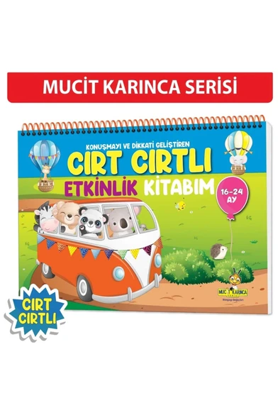 yükselen zeka  yükselen zeka 16-24 Ay Cırt Cırtlı Etkinlik Kitabım ürün görseli 1