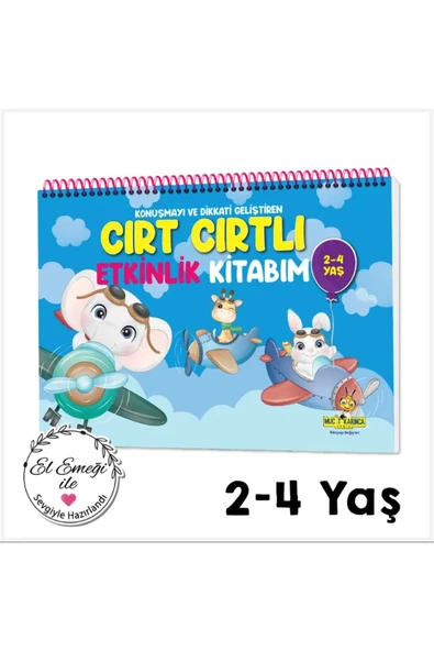 yükselen zeka  yükselen zeka 2-4 Yaş Cırt Cırtlı Etkinlik Kitabım ürün görseli 1
