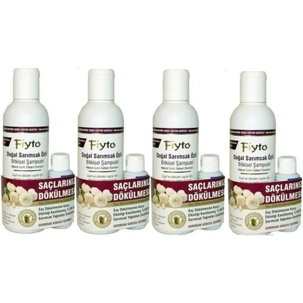 Fiyto Doğal Sarımsak Özlü Bitkisel Şampuan 4 x 500 ML ürün görseli 1