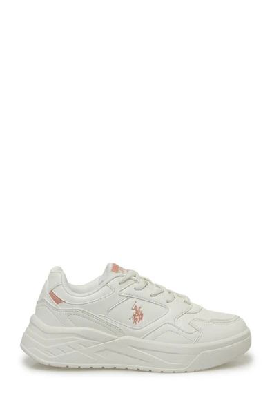 U.S. Polo Assn. MARTHA 4PR 101812787 Kadın Sneaker Ayakkabı Beyaz Pudra 36-40 ürün görseli 1