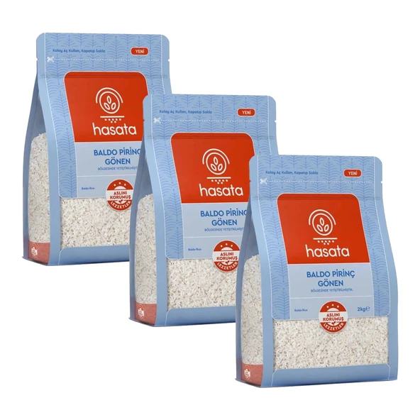 Hasata Gönen Baldo Pirinç 2 Kg x 3 Adet ürün görseli 1