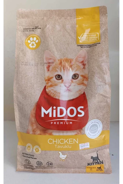 Midos Tavuklu Yavru Kedi Maması 2 Kg ürün görseli 1