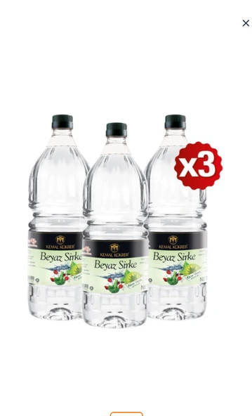 Kemal Kükrer Beyaz Sirke Aloe Vera 2 Lt x 3'lü paket ürün görseli 1