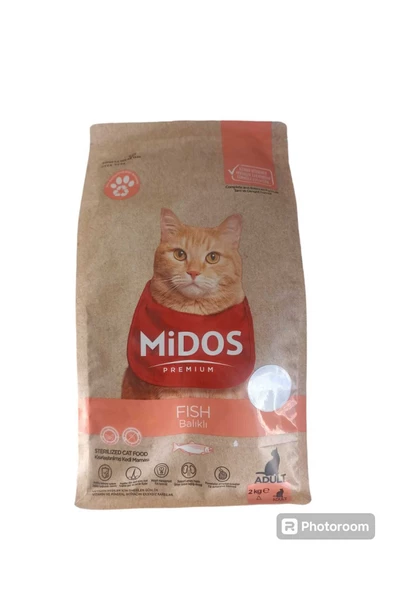 Midos Balıklı Ve Pirinçli Kısırlaştırılmış Kedi Maması 2 Kg ürün görseli 1