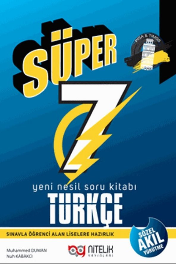 Nitelik 7. Sınıf Yeni Nesil Süper Türkçe Soru Kitabı ürün görseli 1