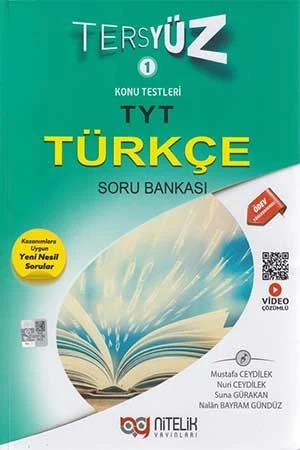 NİTELİK YKS TYT TÜRKÇE SORU KİTABI TERSYÜZ VİDEO ÇÖZÜMLÜ** ürün görseli 1