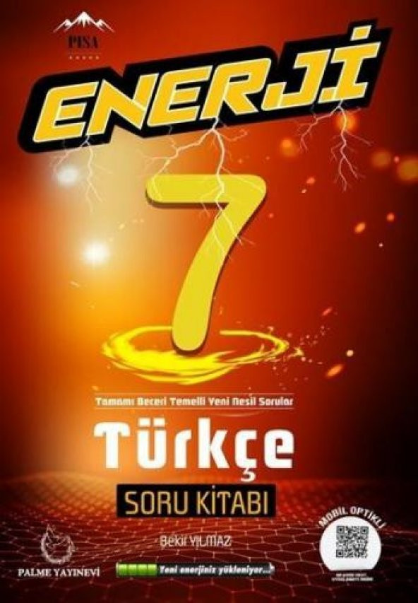 Palme 7.sınıf Enerji Türkçe Soru Kitabı ürün görseli 1