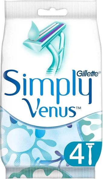 Gillette Simply Venus 2 Kullan At Kadın Tıraş Bıçağı (4 Lü Pk) ürün görseli 1