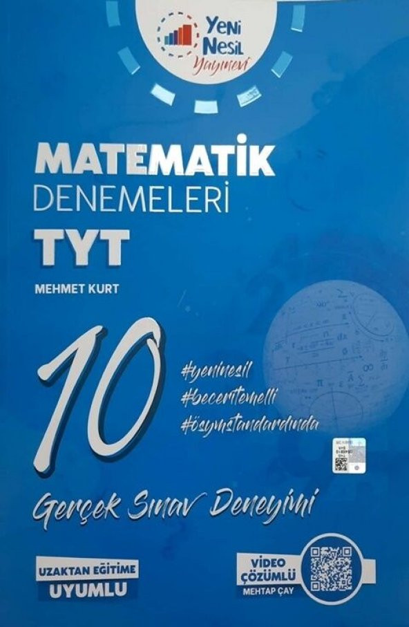 YENİNESİL YKS TYT MATEMATİK 10 DENEME SINAVI *YENİ* ürün görseli 1