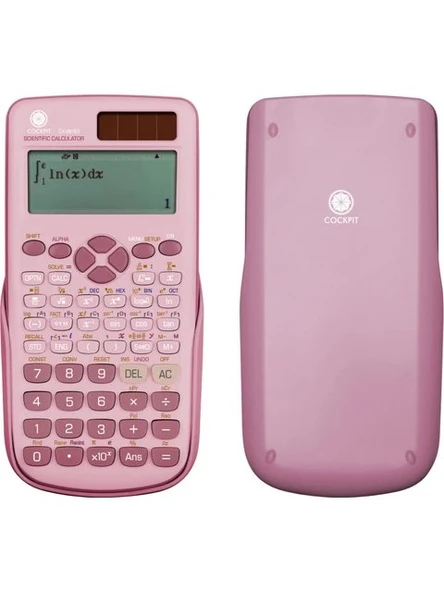 Cockpit CX-991EX-PEMBE Bilimsel Fonksiyonlu 12 Hane Hesap Makinesi ürün görseli 1