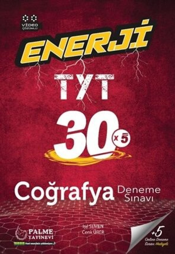 PALME YKS TYT Enerji Coğrafya 30 Deneme Sınavı ürün görseli 1