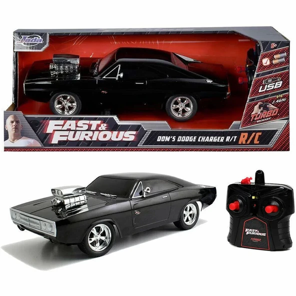 1:16 Fast & Furious 1970 Kumandalı Dom's Dodge Charger R/T Turbo Araba ürün görseli 1