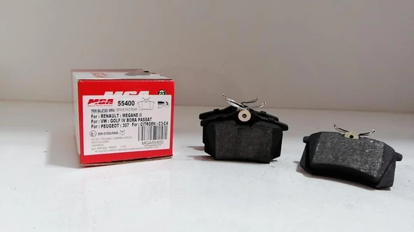 MGA FREN BALATASI ARKA KABLOSUZ 15MM MEGANE II P307 C3 C4 CADDY 04-15 GOLF 84-16 PASSAT 97-05 POLO 18- AUDİ A1 18- A3 13-16 A4 01-08 A6 00-05 İBİZA 18- LEON 00-16 OCTAVİA 97-17 ürün görseli 1