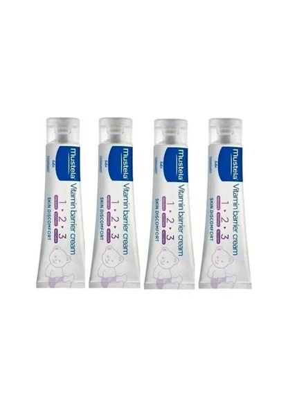 Mustela Vitamin Barrier 1.2.3 Pişik Kremi 50 ml 4 Adet ürün görseli 1