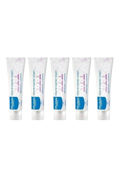 Mustela Vitamin Barrier 1.2.3 Pişik Kremi 50 ml 5 Adet ürün görseli 1